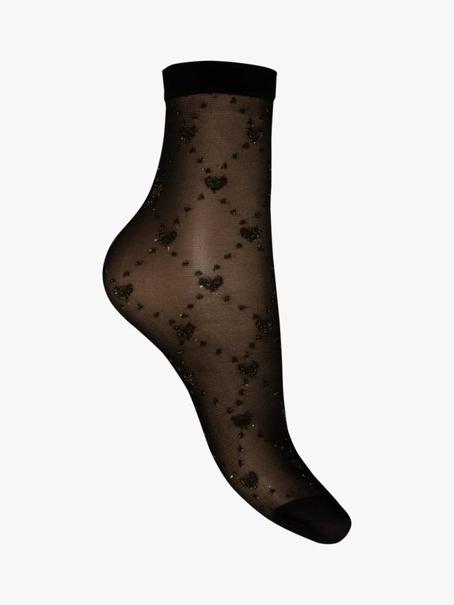 

Носочки с подвеской Sparkle Heart Charnos, Black/Gold