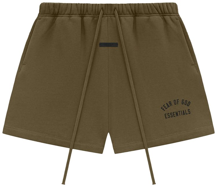 

Шорты Fear of God Essentials Fleece Soccer Short 'Olive', зеленый
