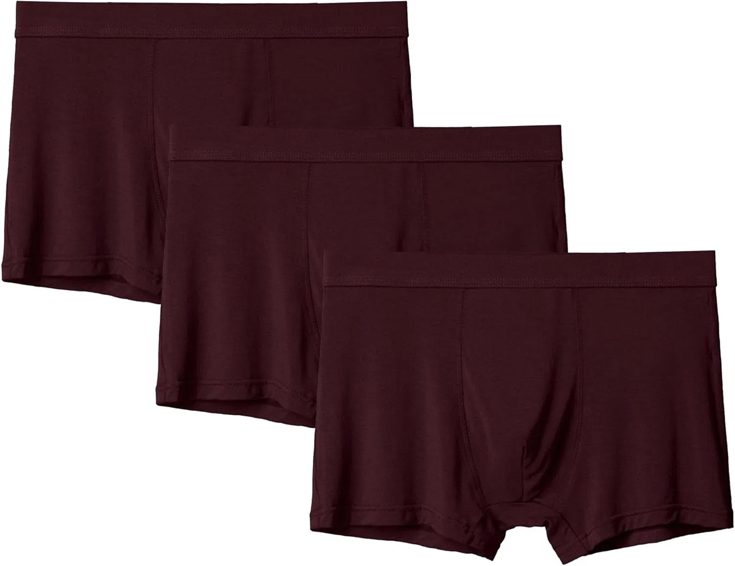 Боксеры, впитывающие, мужские, Wine Red-3pc