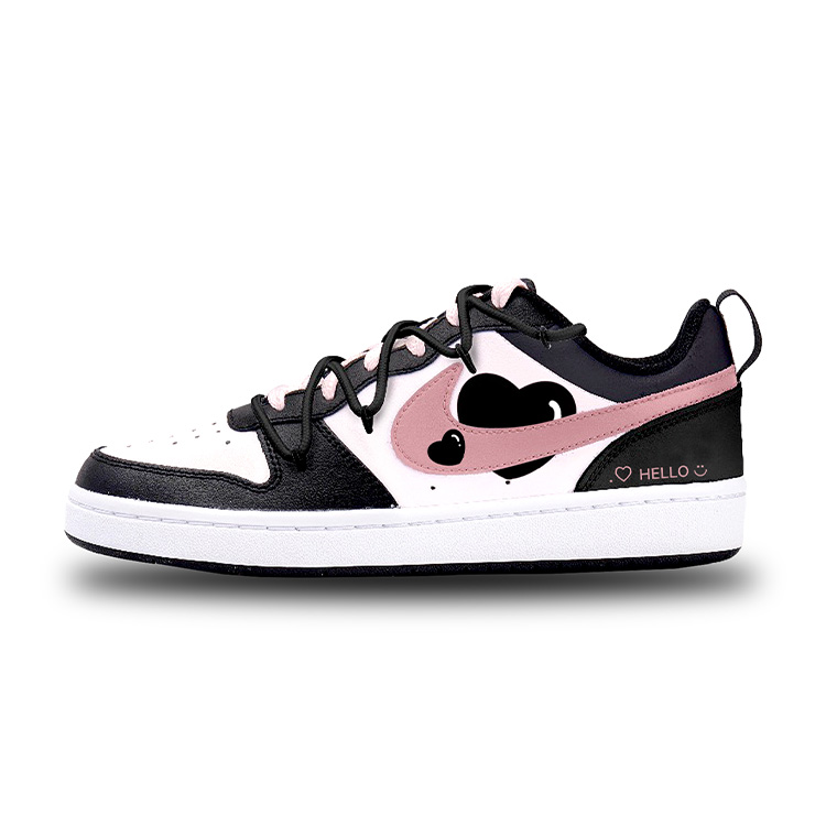 

Кроссовки Nike Court Borough Kids' Skateboarding Shoes Grade School, черный