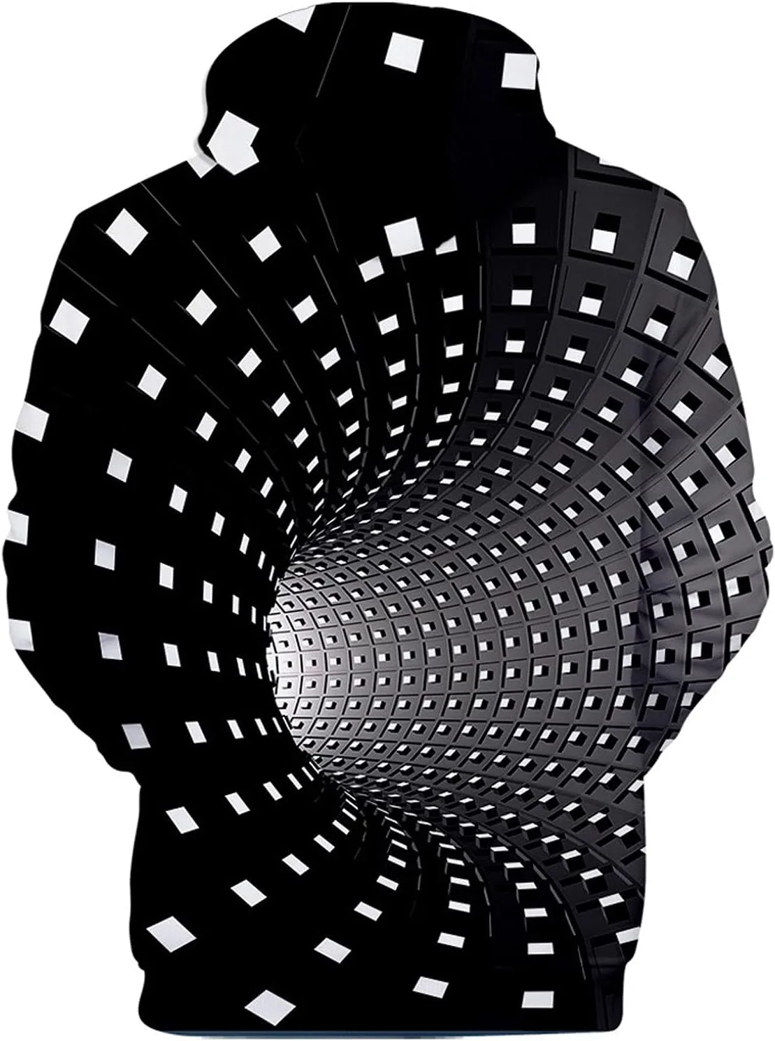 

Мужская толстовка с 3D принтом и круглым вырезом