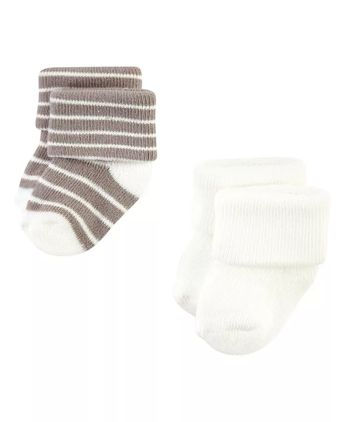 Носки для мальчиков Hudson Cotton Rich Newborn и Terry, Modern Elephant, 6-12 месяцев Hudson Baby, коричневый/бежевый — фото 4