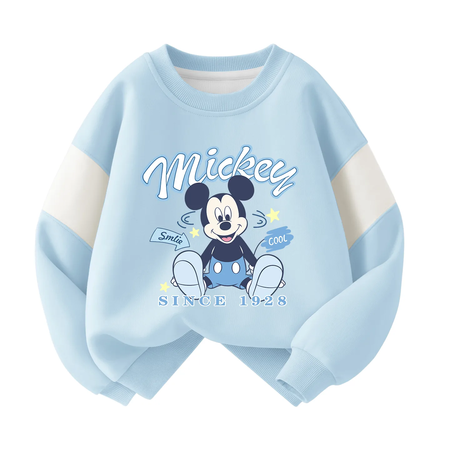 Детский свитшот с круглым вырезом Disney, Damping Swaying Pompom Blue