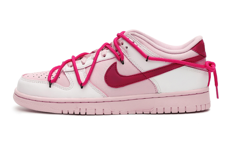 

Кроссовки Nike Dunk Skateboard Shoes Women's Low-Top Fuchsia/White