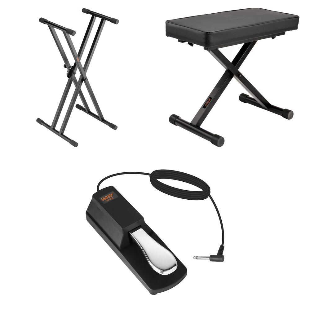 

Стойка для клавишных B&H Photo Video Keyboard Essentials Kit with Double X-Stand,