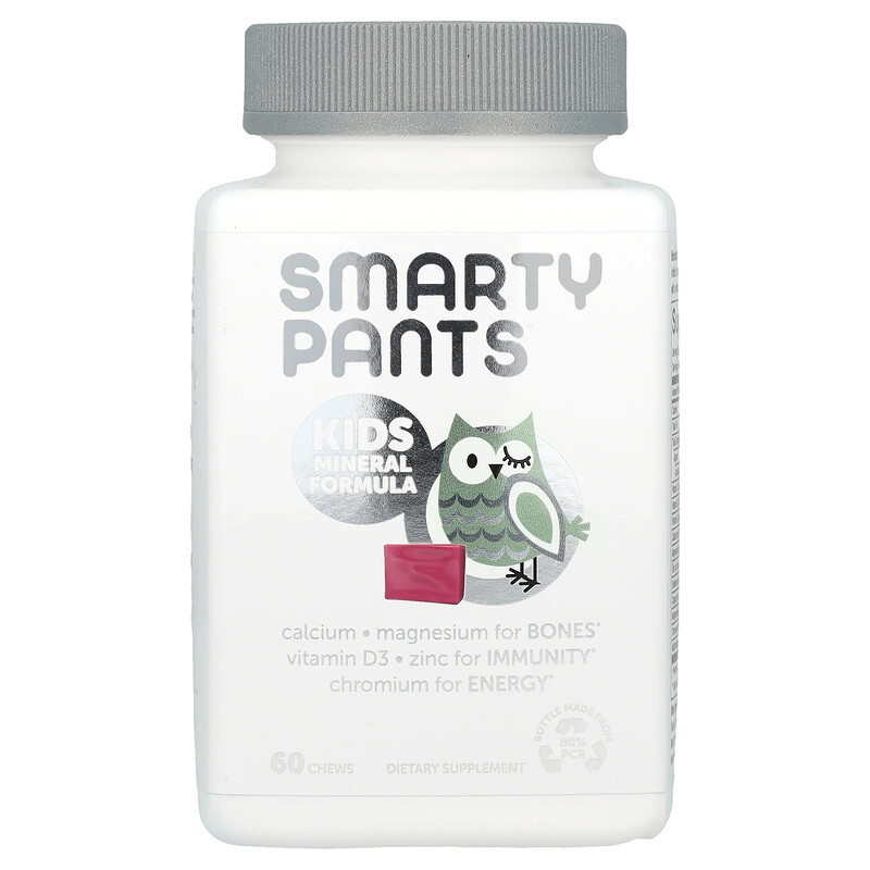 

SmartyPants, формула с минералами для детей, ягодная смесь, 60 жевательных таблеток