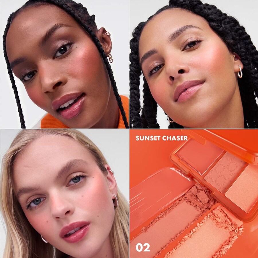 Румяна, румяна, румяна. Палитра кремовых и пудровых румян. SEPHORA COLLECTION, 0.26 oz /7.7 mL, 02 Sunset Chaser — фото 2