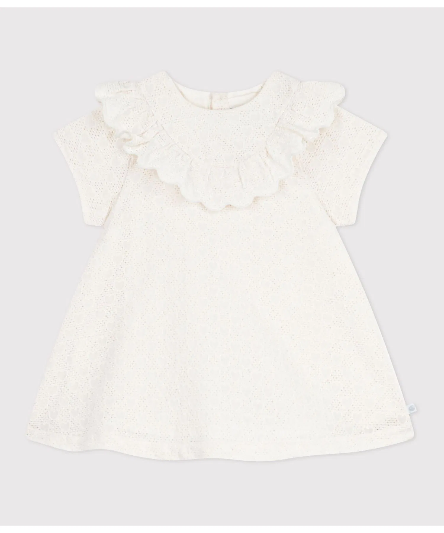 Детское платье PETIT BATEAU с вышивкой сердечками
