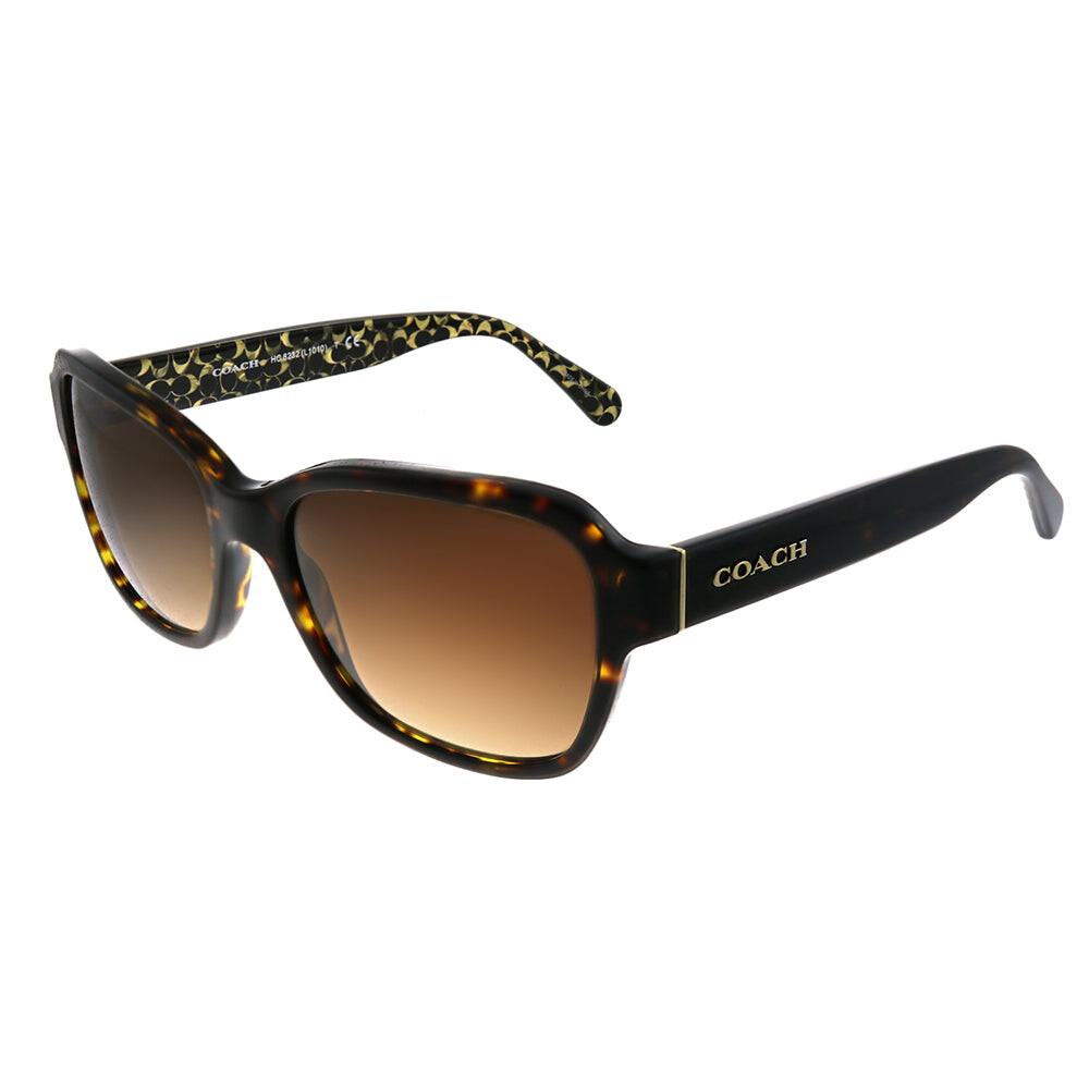 

Мужские прямоугольные солнцезащитные очки Coach L1010 HC 8232 550713, цвет Dark Tortoise