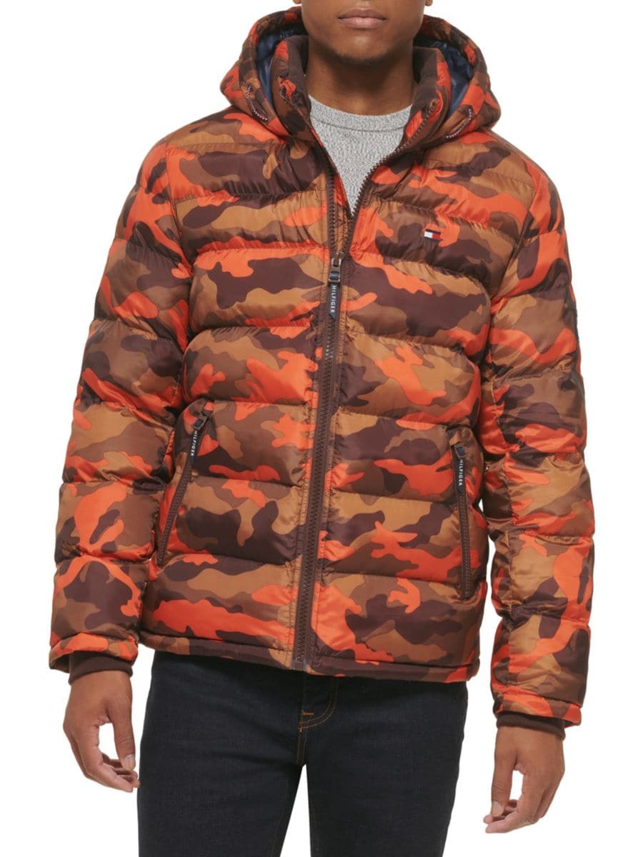 

Куртка-пуховик с капюшоном и типографским принтом Tommy Hilfiger, цвет Orchid, Фиолетовый, Куртка-пуховик с капюшоном и типографским принтом Tommy Hilfiger, цвет Orchid