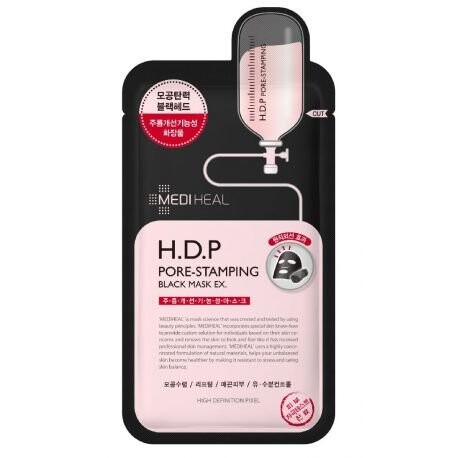 

Черная маска, очищающая поры, 25 мл Mediheal, HDP Pore-Stamping Black Mask EX