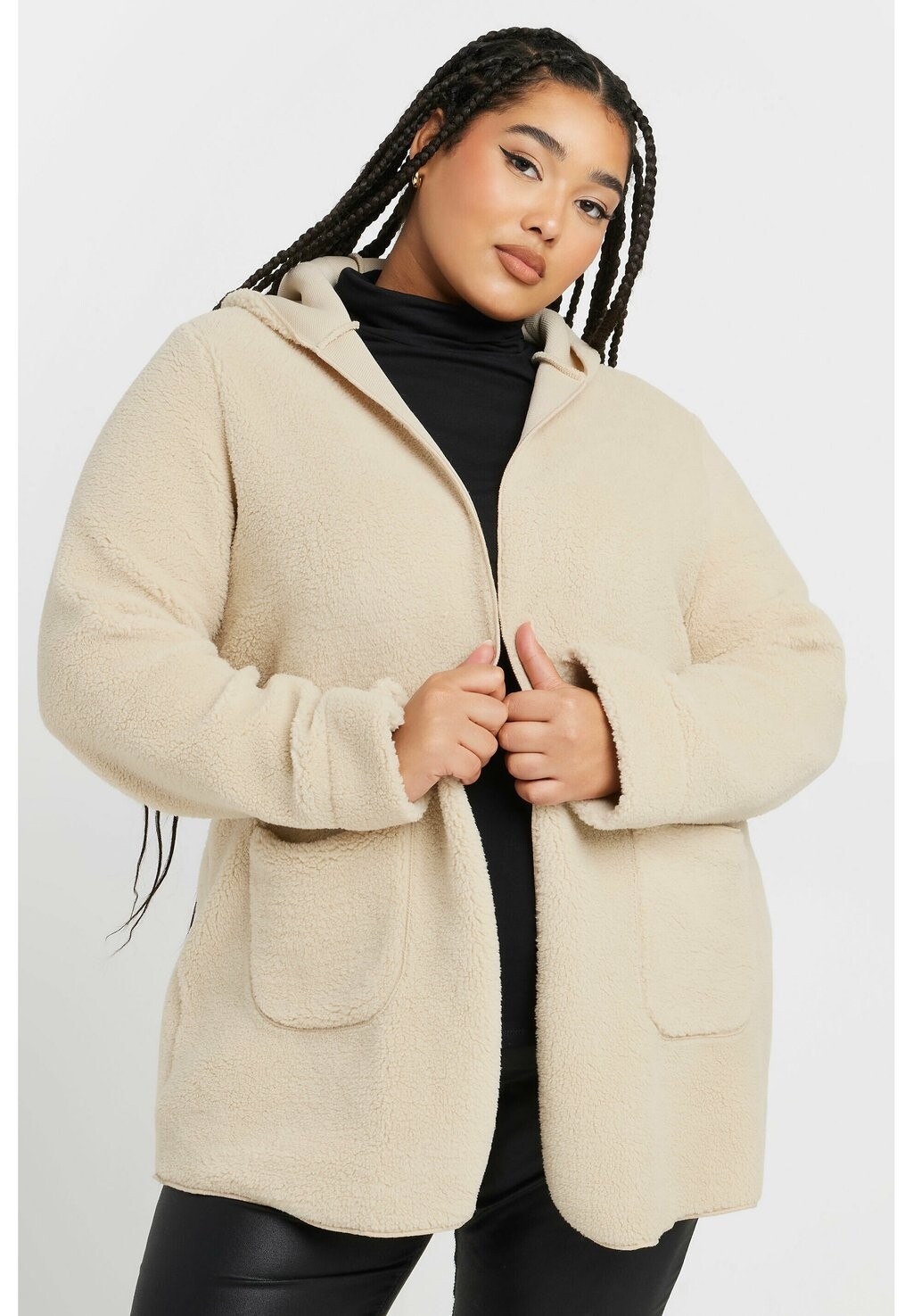 

Зимнее пальто HOODED Yours Clothing, молочный, Белый, Зимнее пальто HOODED Yours Clothing, молочный