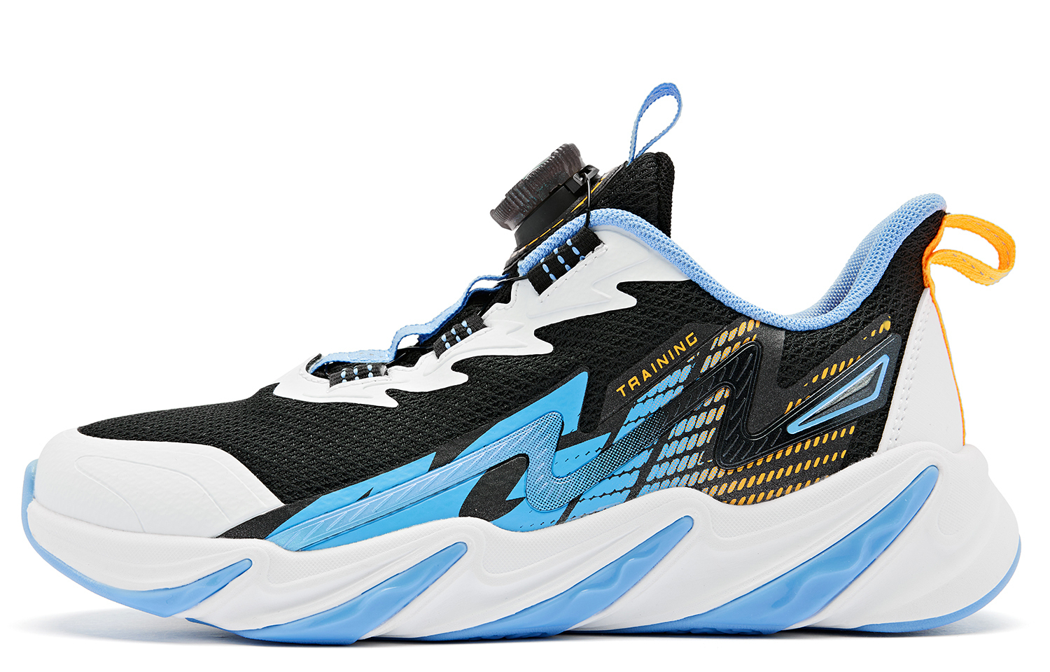 

Амортизирующие нескользящие низкие детские беговые кроссовки blue для подростков QIAODAN, черный