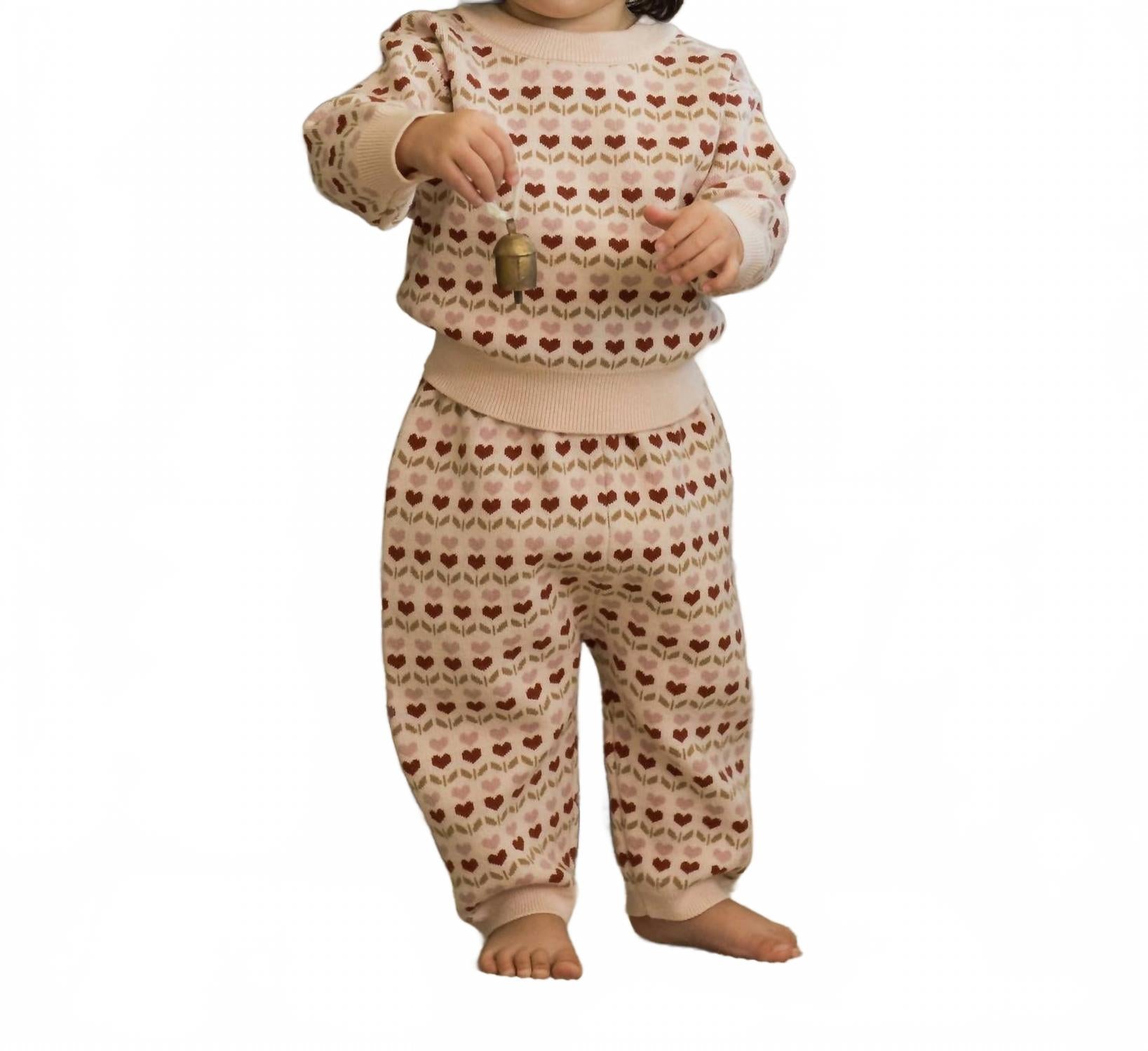 

Детский свитер Shiloh с рубиновыми сердечками Rylee + Cru, ruby hearts