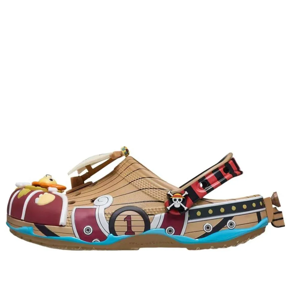 Сабо Crocs x One Piece Classic Clog 'Thousand Sunny', коричневый