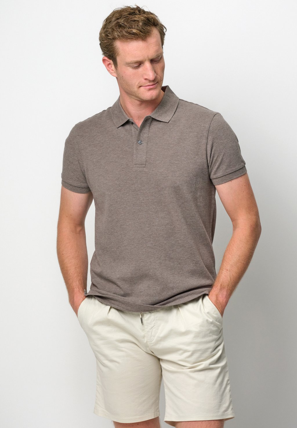 

Поло SHORT SLEEVE PROFUOMO, темно-коричневый