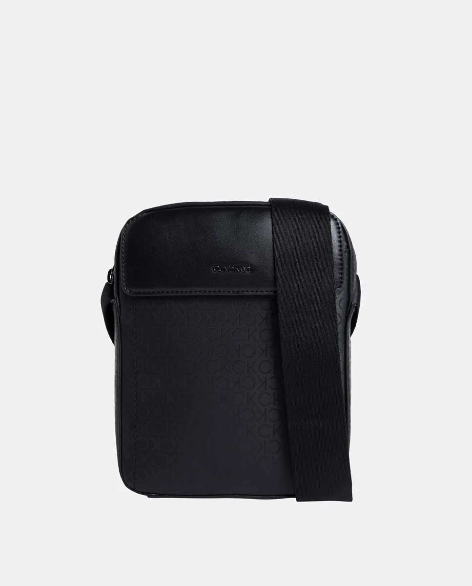 

Мужская сумка через плечо Calvin Klein с двойной молнией, черный