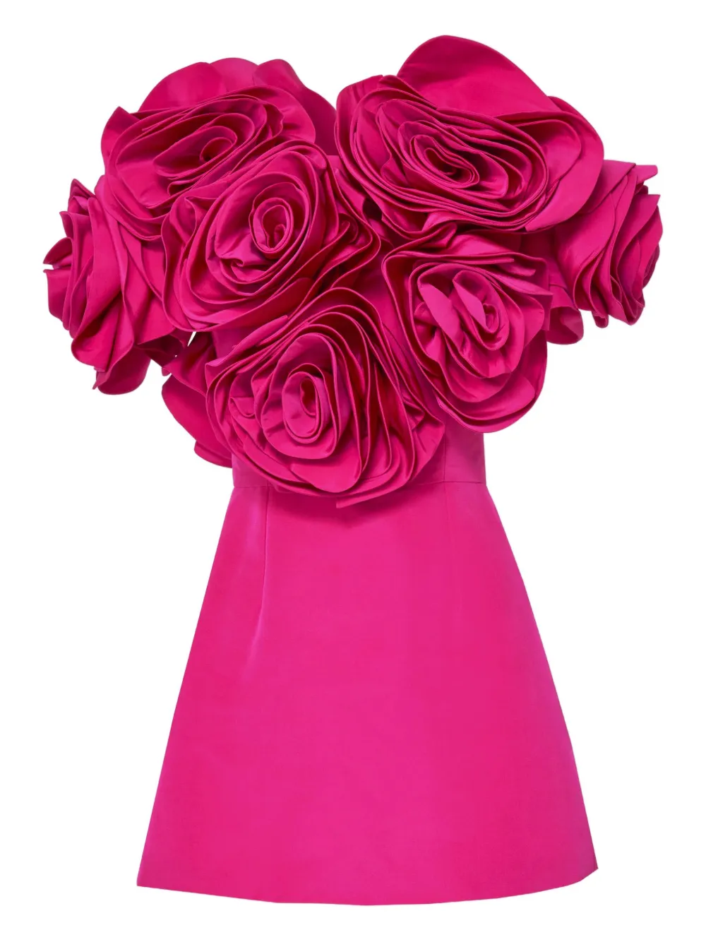 

Платье мини с цветочной отделкой Carolina Herrera, розовый