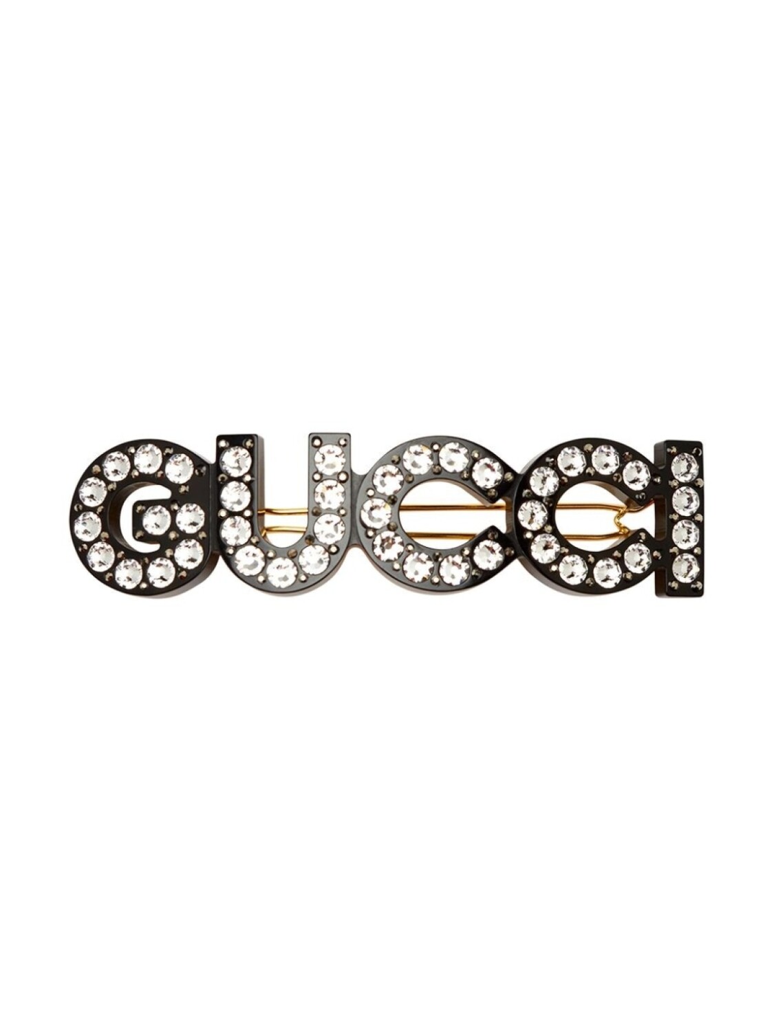 

Gucci заколка для волос с логотипом, черный