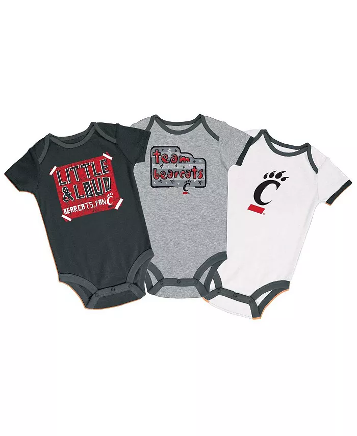 

Детский набор боди для мальчиков и девочек Cincinnati Bearcats, 3 шт. (черный/серый/белый) Champion