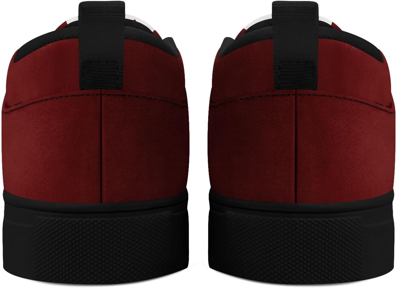 Кеды на тканевой основе AWSOLE с рождественским дизайном для мужчин и женщин, праздничные кроссовки, подарок на Рождество, с изображением Санты, удобные для носки/снятия, плоские повседневные туфли, белый/черный/красный/темно-красный — фото 3