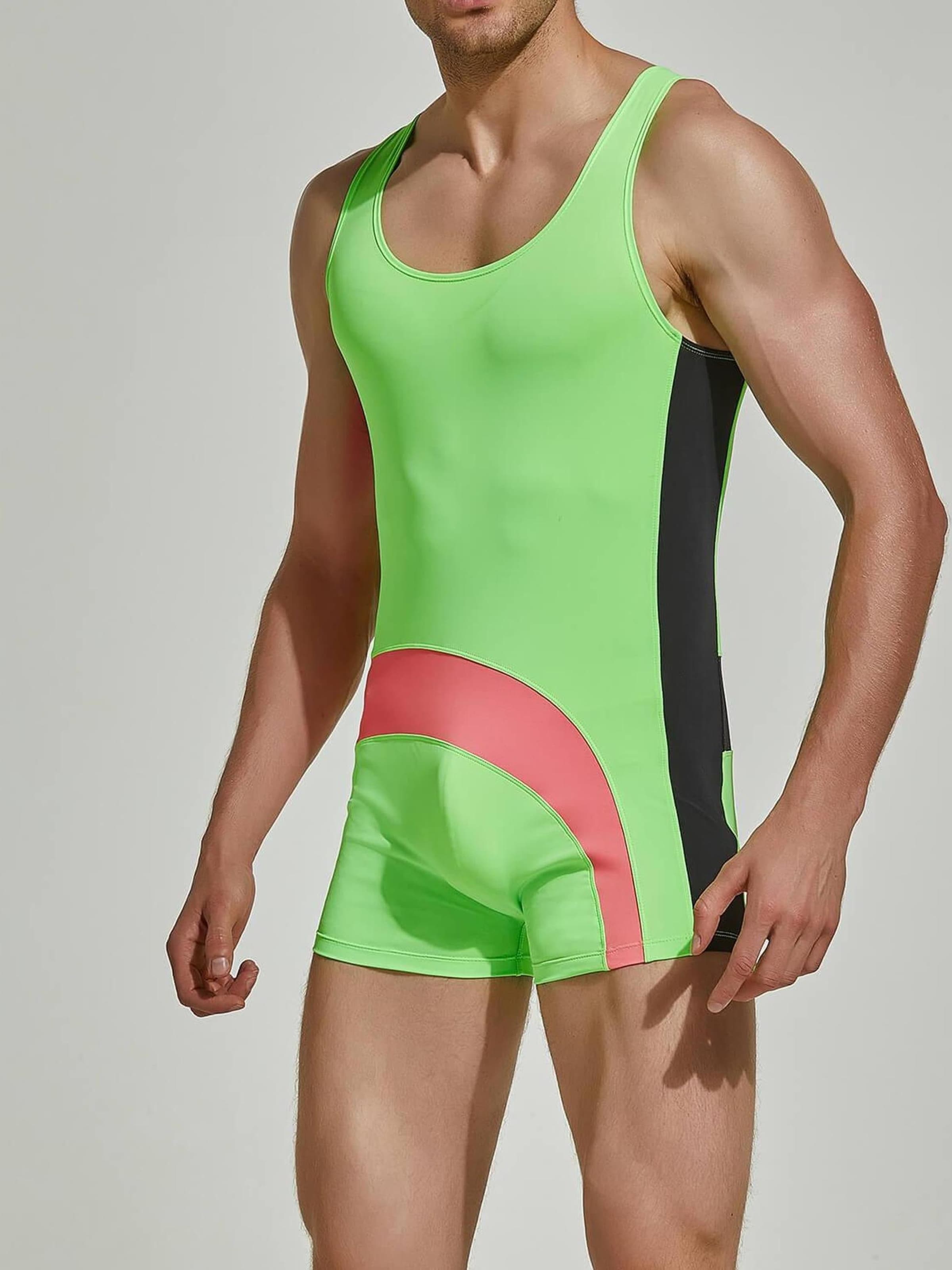 

TAUWELL Спортивное белье 'Fitness Wrestling' в зеленом цвете