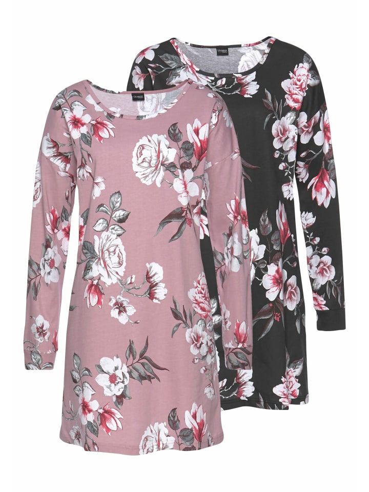 

VIVANCE DREAMS Ночная рубашка сиреневого и черного цвета