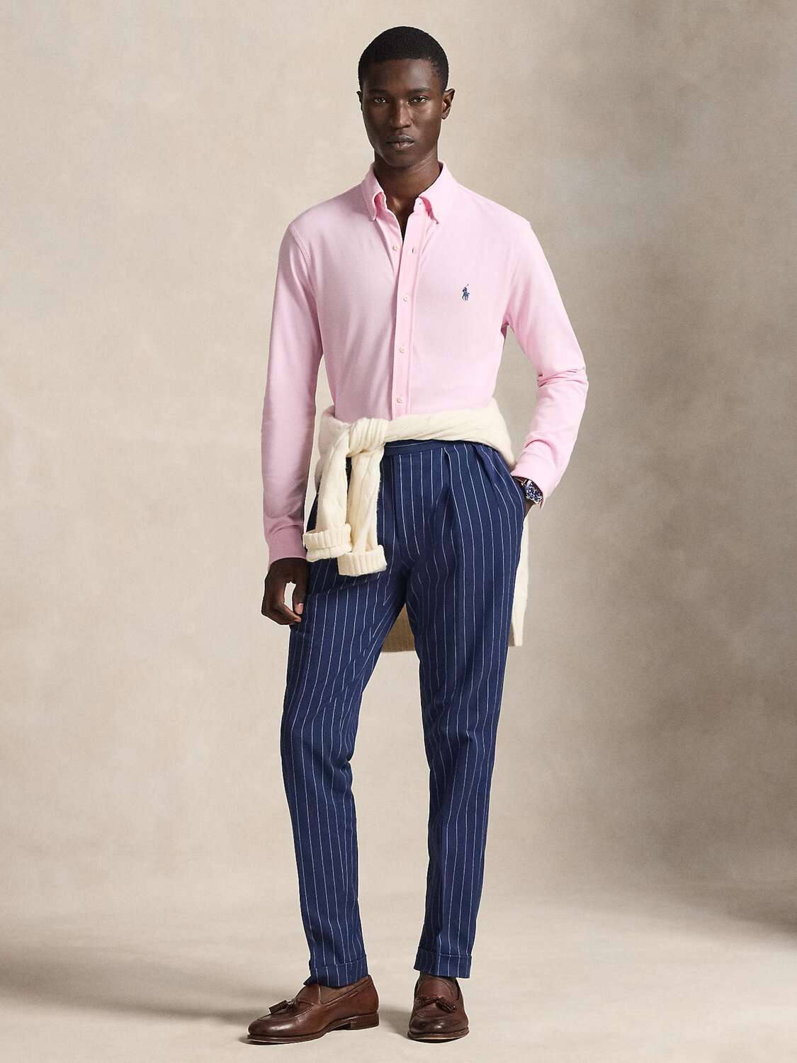 Polo Ralph Lauren Рубашка на пуговицах Regular fit в цвете Rose — фото 4
