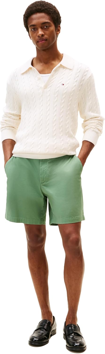 Мужские шорты Tommy Hilfiger Regular Fit из хлопка Mercer длиной 7 дюймов, Dusty Meadow — фото 3