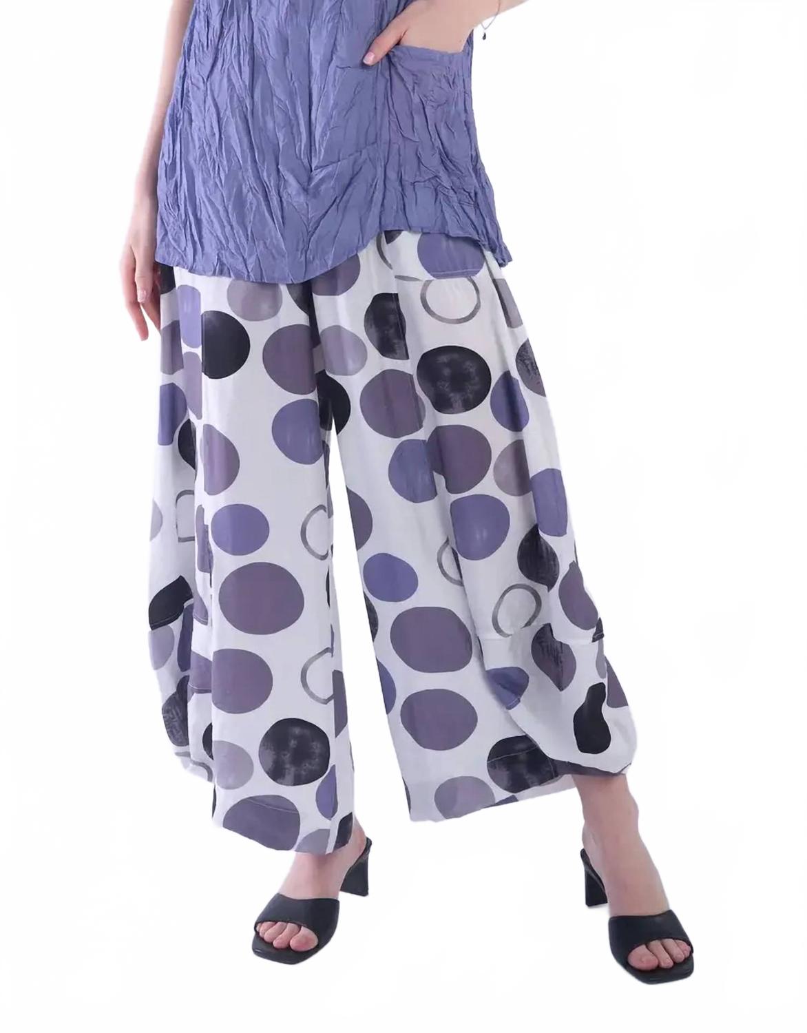 

Брюки-фонарики в горошек, разноцветные Shana Apparel, Multi