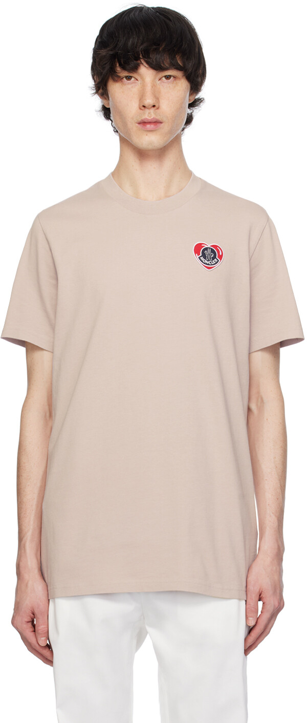 

Футболка с розовым сердцем Moncler