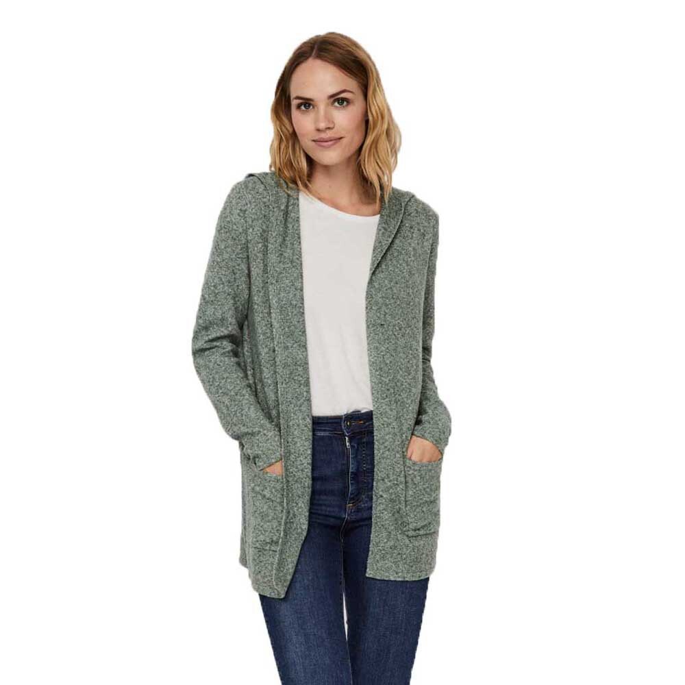

Кардиган Vero Moda Doffy Open Hood, зеленый