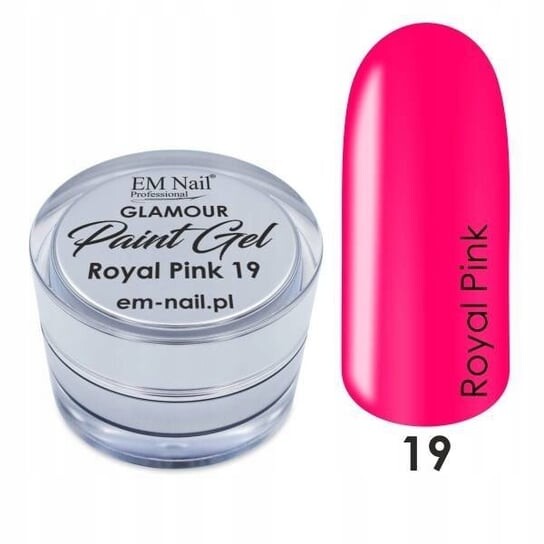 

Декоративный гель, Краска-гель Royal Pink EM Nail
