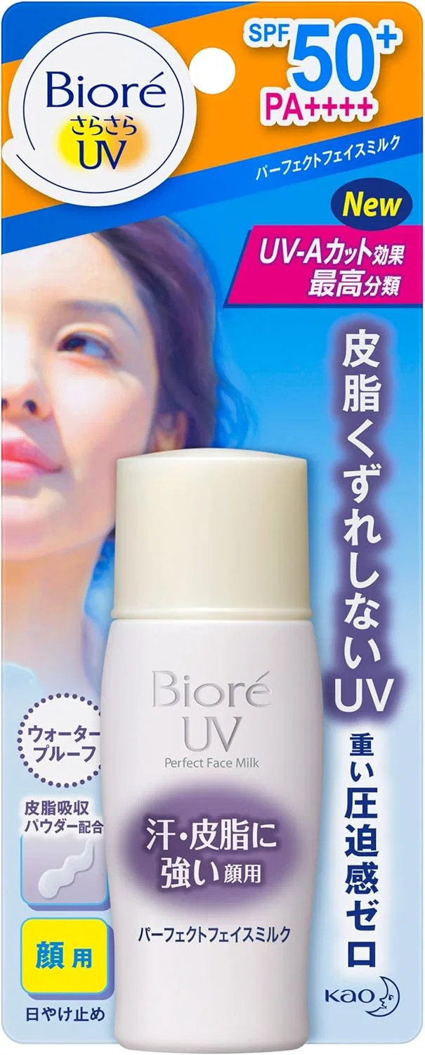 Солнцезащитное молочко Biore Perfect Face Milk SPF50+/PA++++ 30 мл — фото 3