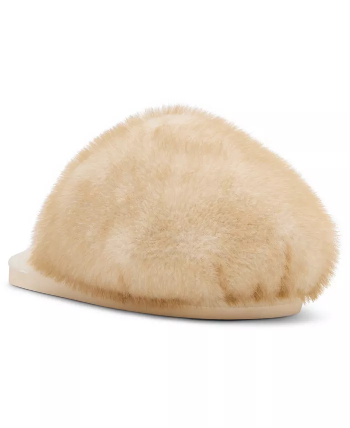 Женские уютные тапочки-шлепанцы Poof Steve Madden, загар/бежевый