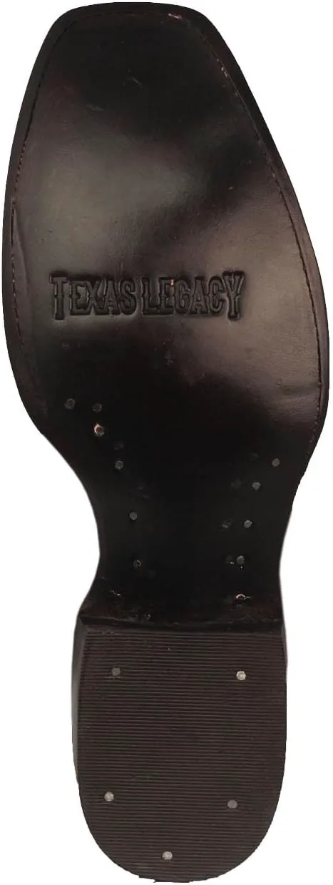 

Мужские ковбойские сапоги Texas Legacy Rider светло-коричневого цвета с квадратным носком и кожаной отделкой, светло-коричневый