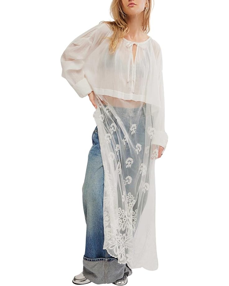 

Топ Free People Willow Maxi Top, цвет Optic White