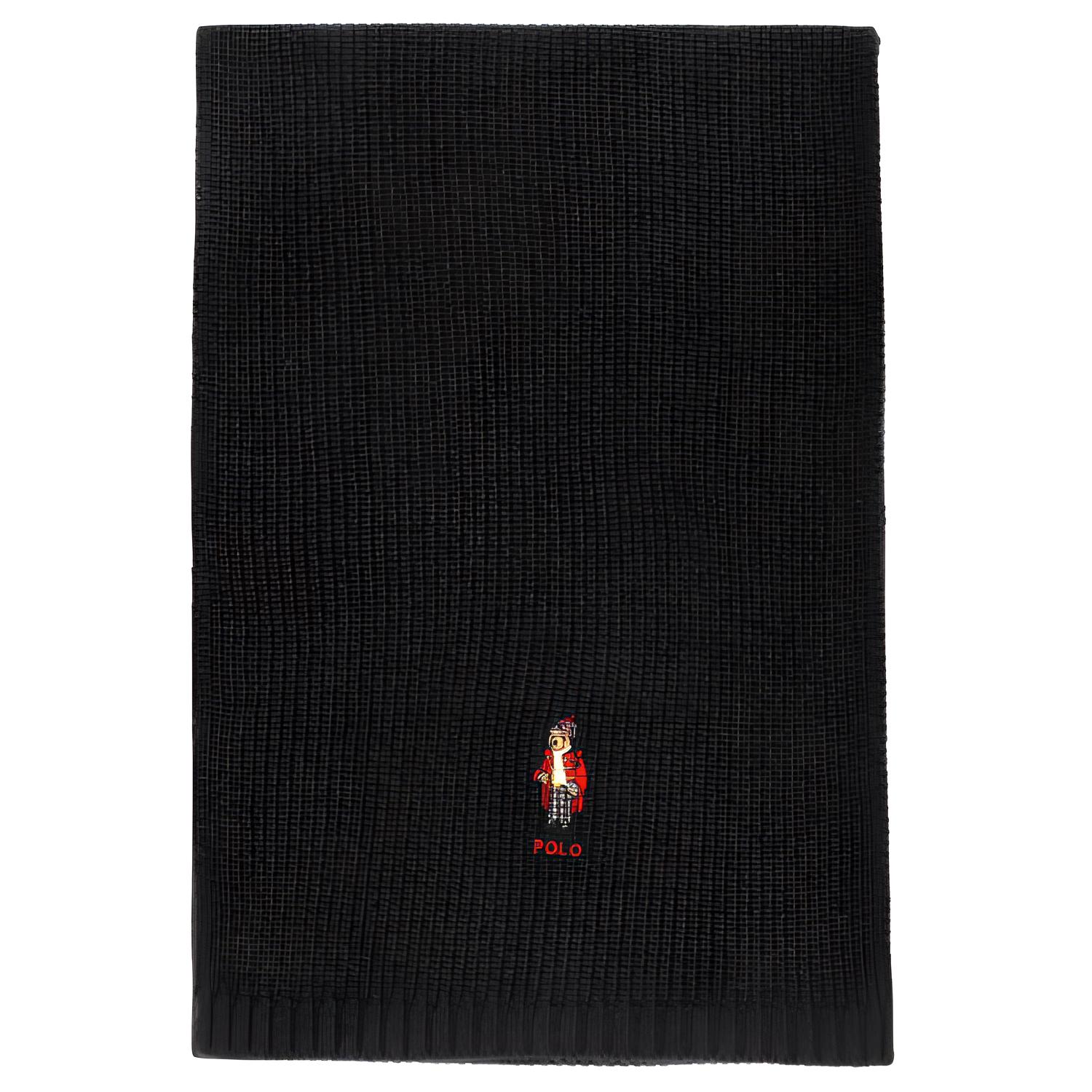 

Polo Ralph Lauren Акриловый шерстяной шарф с переработанным нейлоном Мужской черный, Black