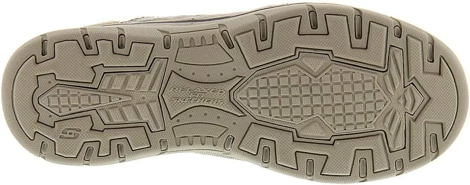 Мужские лоферы Skechers Expected Avillo свободного кроя без шнурков, Khaki — фото 4