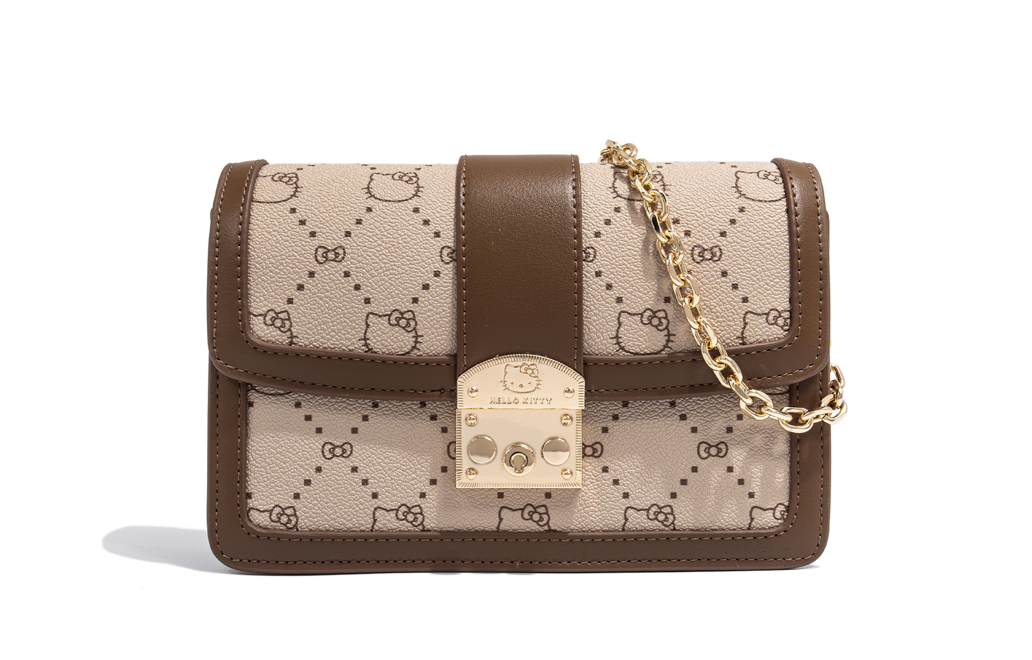 

Sanrio Сумка через плечо Hello Kitty из полиуретана женская разноцветная, Beige Yellow