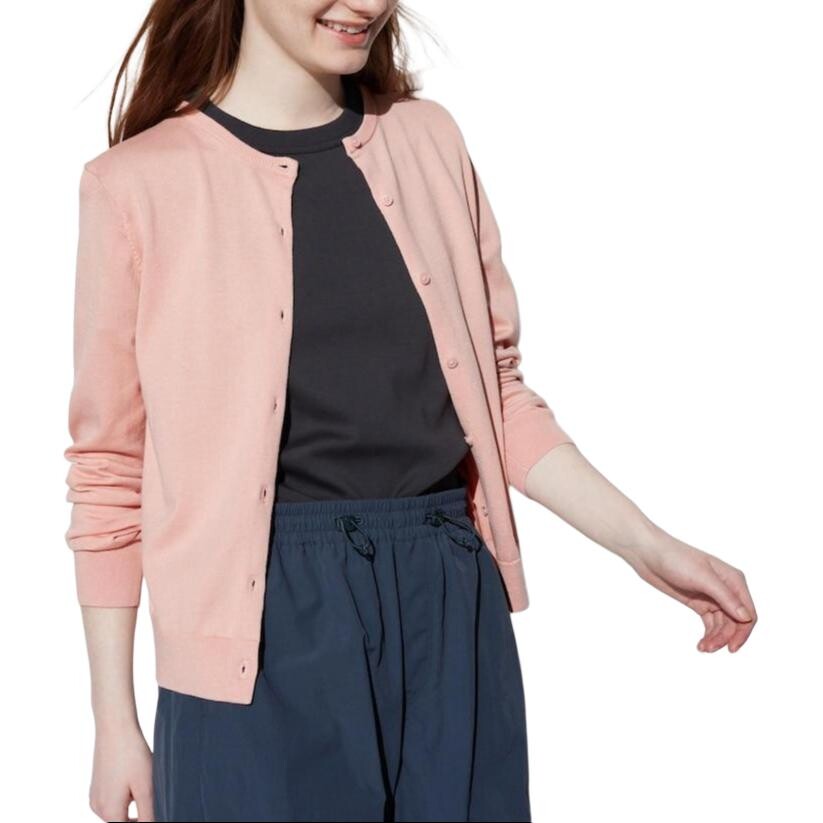 

Трикотаж женский пастельно-розовый Uniqlo