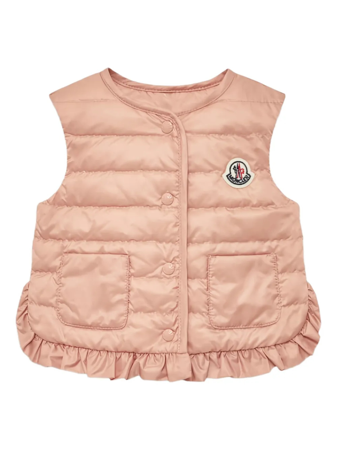 

Moncler Enfant жилет Portia, розовый
