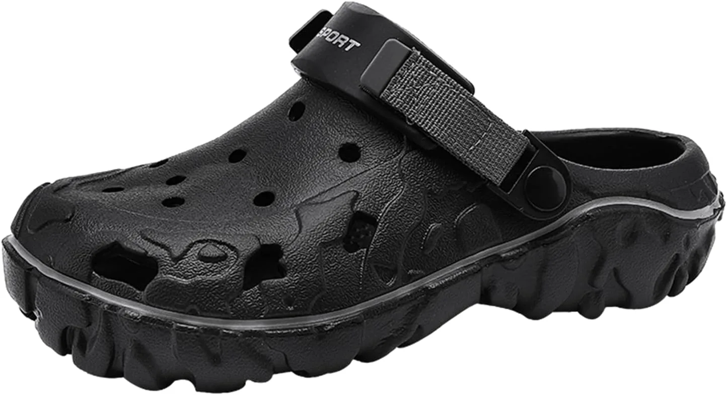 

Мужские дышащие шлепанцы MDPCX Mueller, повседневные тапочки, быстро сохнущие сандалии, летние нескользящие пляжные туфли для мужчин, черный