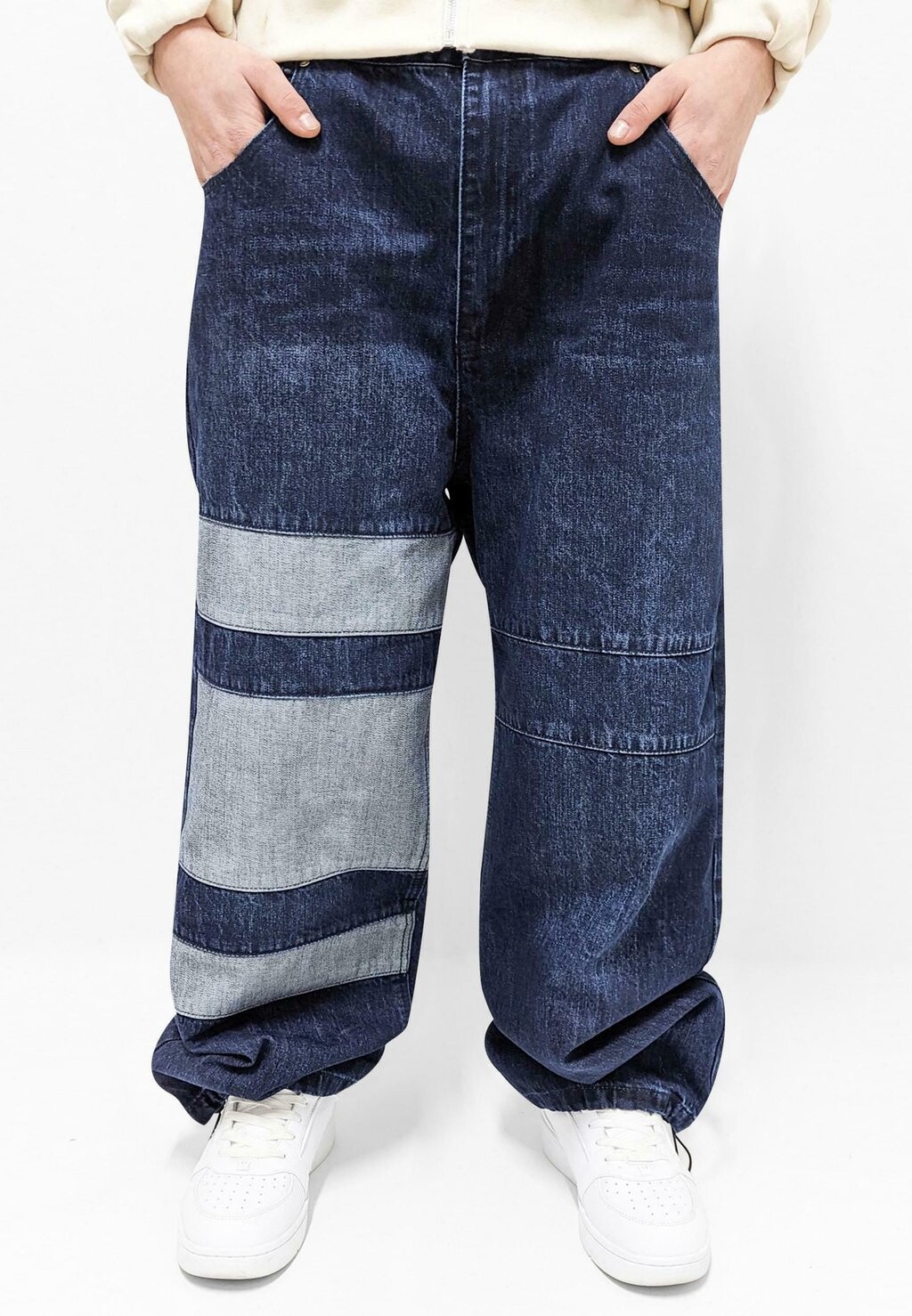 

Джинсы свободного кроя SUPREME PATCHWORK DADA, синий