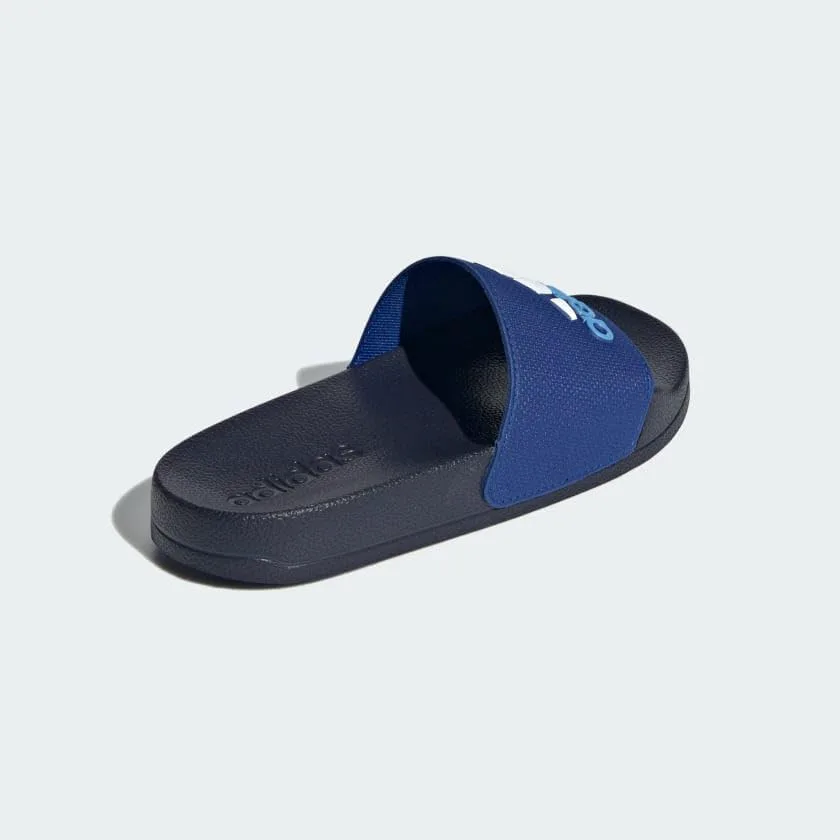 Шлепанцы для душа Adidas Kids Adilette, сине-белый — фото 4