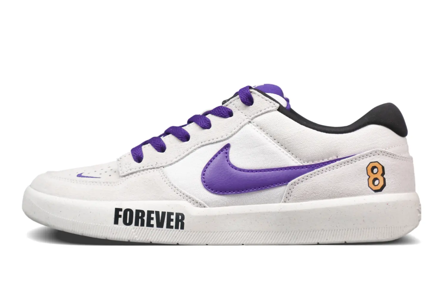 

Nike Скейтерские кеды SB Force 58 Low Top унисекс светло-серые с фиолетовым, цвет Light Gray
