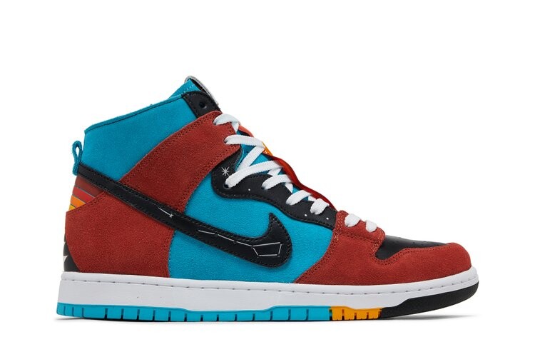 

Кроссовки Nike Di’orr Greenwood x Dunk High SB, разноцветный