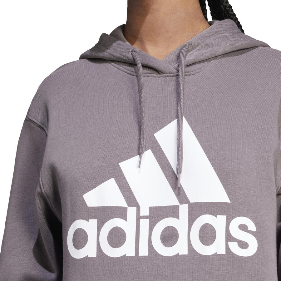 Женская толстовка с капюшоном Adidas Essentials с большим логотипом — фото 3