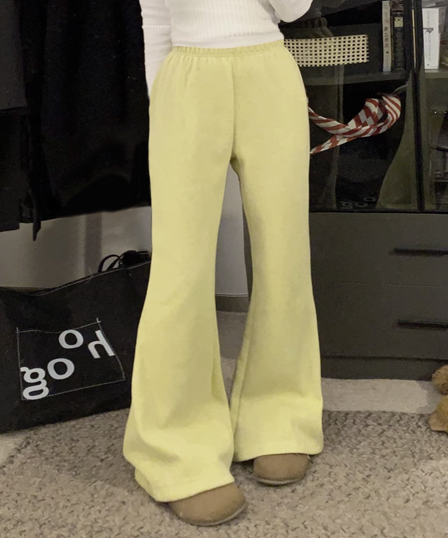 Расклешенные спортивные штаны Aimoha Kids, Yellow