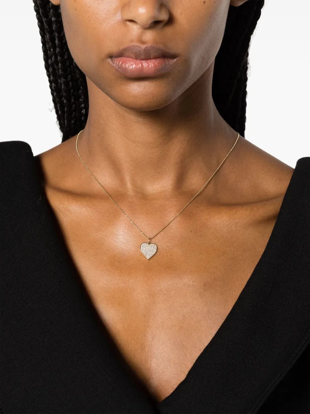 

Колье Heart из желтого золота Sydney Evan, золотой